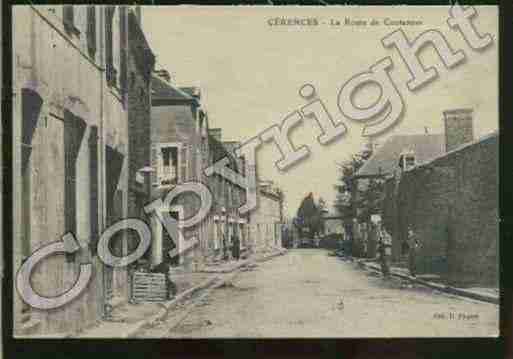 Ville de CERENCES Carte postale ancienne