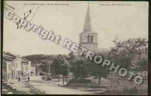 Ville de CERGNE(LE) Carte postale ancienne