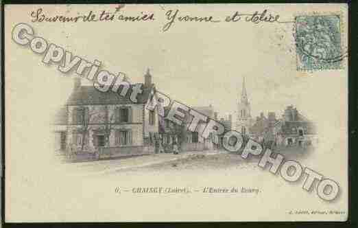 Ville de CHAINGY Carte postale ancienne