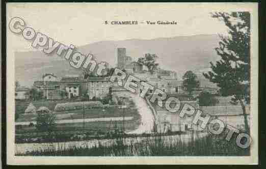 Ville de CHAMBLES Carte postale ancienne