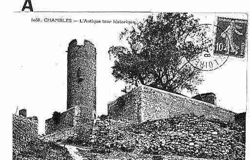 Ville de CHAMBLES Carte postale ancienne