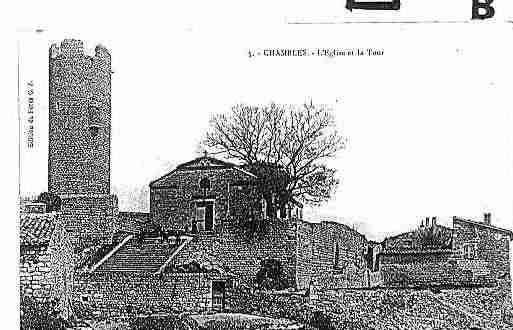 Ville de CHAMBLES Carte postale ancienne