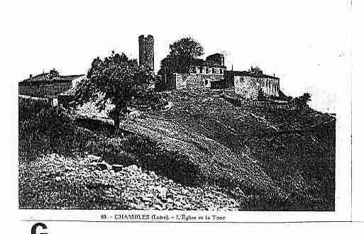 Ville de CHAMBLES Carte postale ancienne