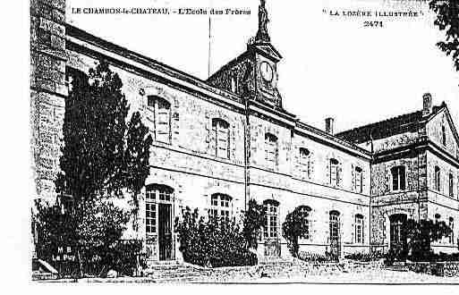 Ville de CHAMBONLECHATEAU Carte postale ancienne