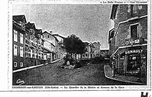 Ville de CHAMBONSURLIGNON(LE) Carte postale ancienne