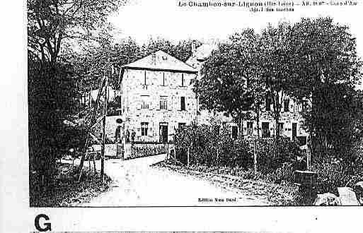 Ville de CHAMBONSURLIGNON(LE) Carte postale ancienne