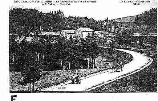 Ville de CHAMBONSURLIGNON(LE) Carte postale ancienne