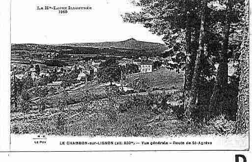 Ville de CHAMBONSURLIGNON(LE) Carte postale ancienne