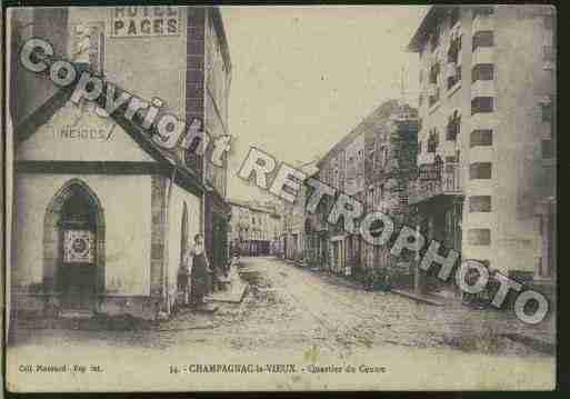 Ville de CHAMPAGNACLEVIEUX Carte postale ancienne