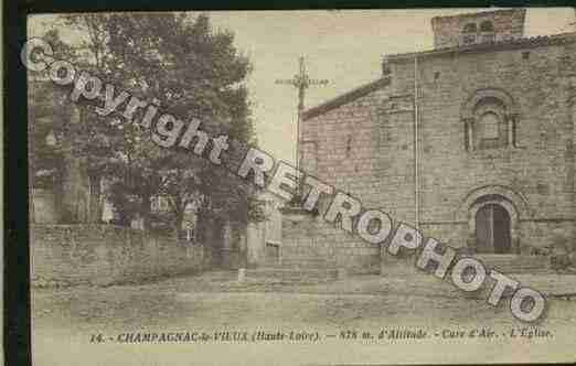 Ville de CHAMPAGNACLEVIEUX Carte postale ancienne