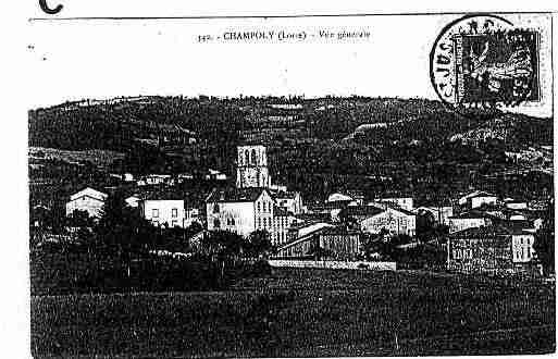 Ville de CHAMPOLY Carte postale ancienne