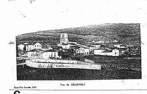 Ville de CHAMPOLY Carte postale ancienne