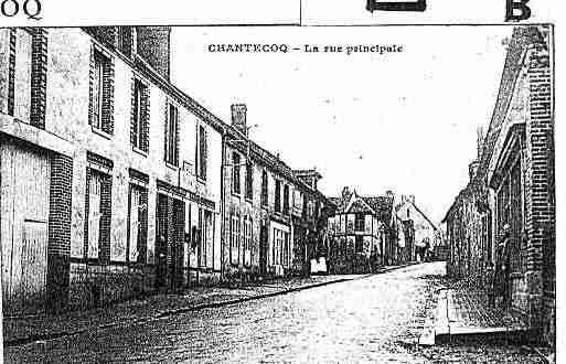 Ville de CHANTECOQ Carte postale ancienne