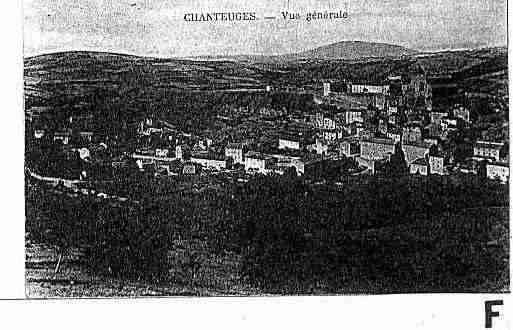 Ville de CHANTEUGES Carte postale ancienne