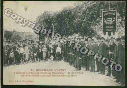 Ville de CHATILLONCOLIGNY Carte postale ancienne