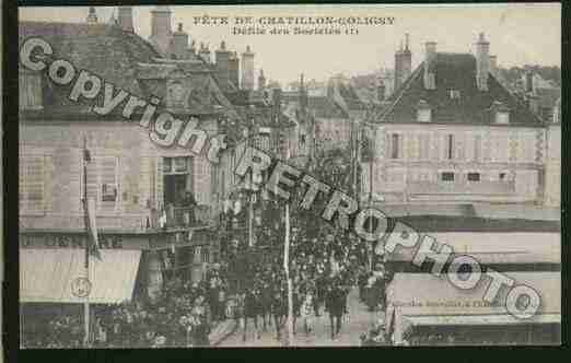 Ville de CHATILLONCOLIGNY Carte postale ancienne