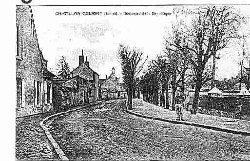 Ville de CHATILLONCOLIGNY Carte postale ancienne