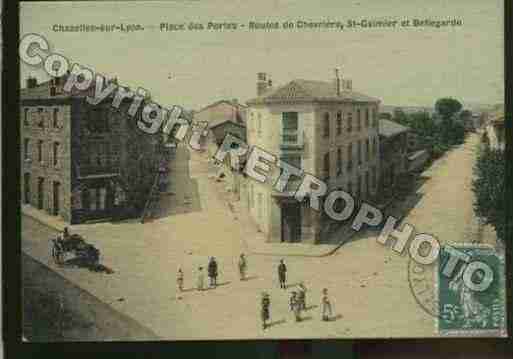 Ville de CHAZELLESSURLYON Carte postale ancienne