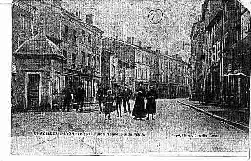 Ville de CHAZELLESSURLYON Carte postale ancienne