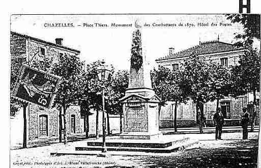 Ville de CHAZELLESSURLYON Carte postale ancienne