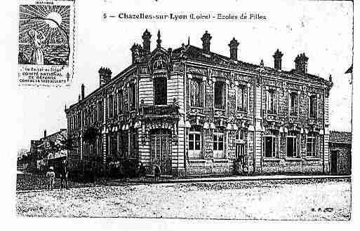 Ville de CHAZELLESSURLYON Carte postale ancienne