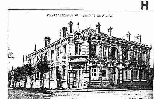 Ville de CHAZELLESSURLYON Carte postale ancienne