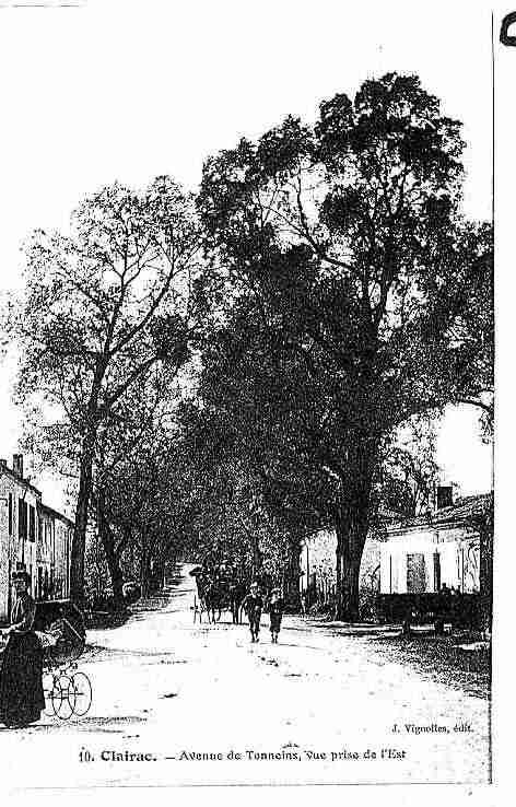 Ville de CLAIRAC Carte postale ancienne