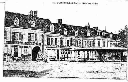 Ville de CONTRES Carte postale ancienne
