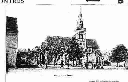 Ville de CONTRES Carte postale ancienne