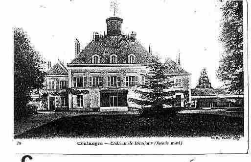 Ville de COULANGES Carte postale ancienne Ville de COULANGES Carte postale ancienne