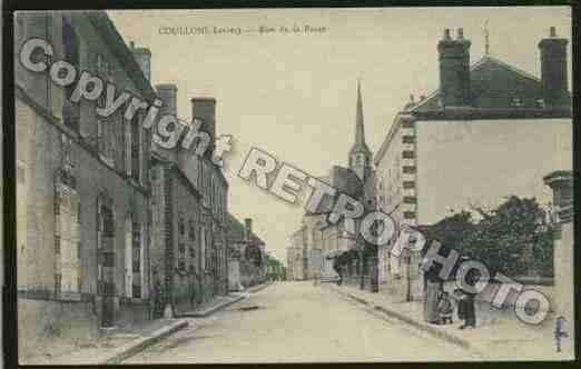 Ville de COULLONS Carte postale ancienne