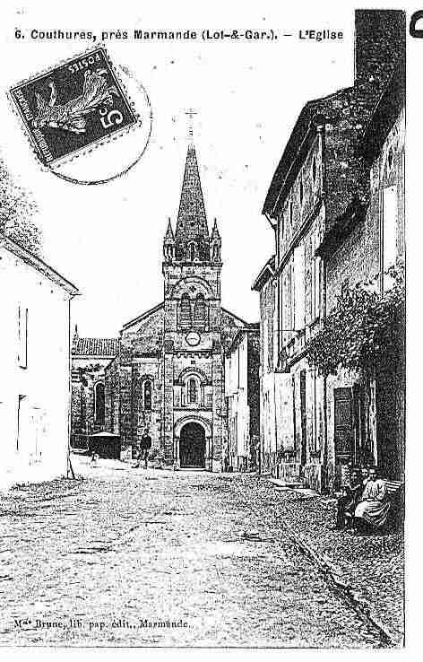 Ville de COUTHURESSURGARONNE Carte postale ancienne