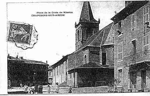 Ville de CRAPONNESURARZON Carte postale ancienne