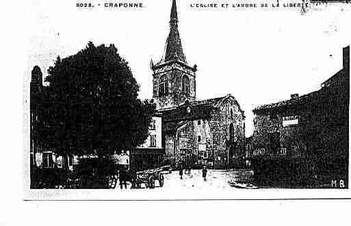 Ville de CRAPONNESURARZON Carte postale ancienne