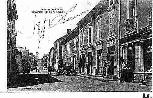 Ville de CRAPONNESURARZON Carte postale ancienne