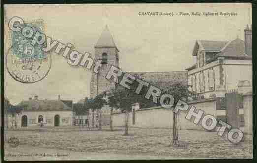 Ville de CRAVANT Carte postale ancienne