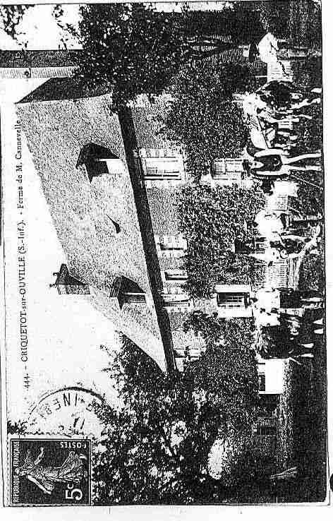 Ville de CRIQUETOTSUROUVILLE Carte postale ancienne Ville de CRIQUETOTSUROUVILLE Carte postale ancienne
