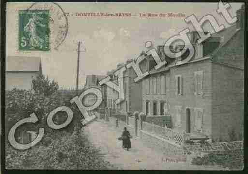 Ville de DONVILLELESBAINS Carte postale ancienne