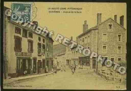 Ville de DUNIERES Carte postale ancienne