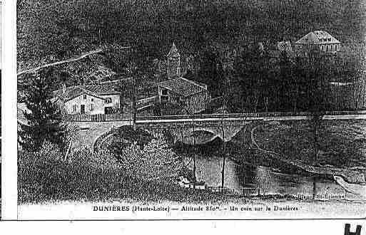 Ville de DUNIERES Carte postale ancienne