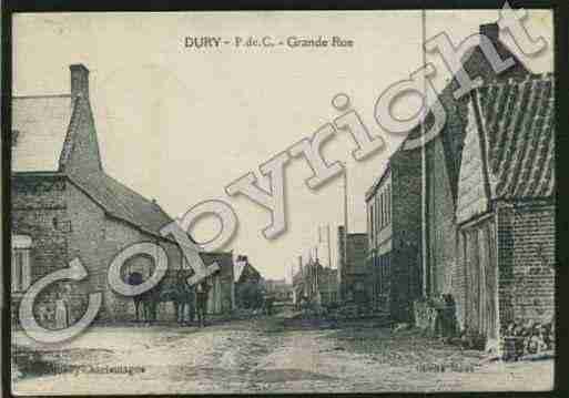 Ville de DURY Carte postale ancienne