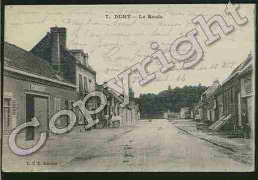 Ville de DURY Carte postale ancienne