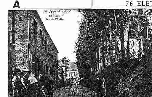 Ville de ELETOT Carte postale ancienne