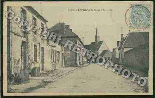 Ville de ERVAUVILLE Carte postale ancienne