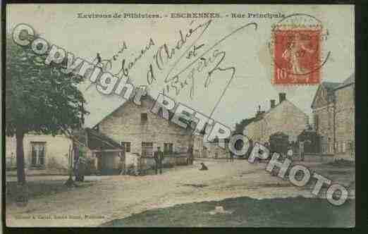 Ville de ESCRENNES Carte postale ancienne