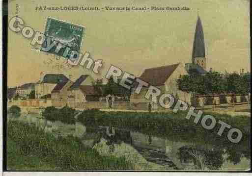 Ville de FAYAUXLOGES Carte postale ancienne