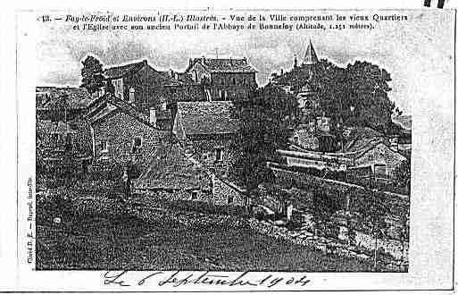 Ville de FAYSURLIGNON Carte postale ancienne