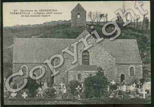 Ville de FERMANVILLE Carte postale ancienne