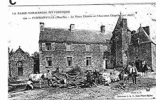 Ville de FERMANVILLE Carte postale ancienne