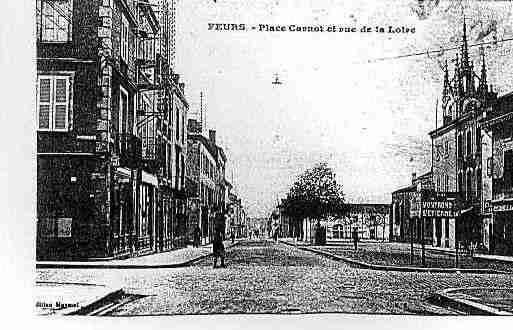 Ville de FEURS Carte postale ancienne